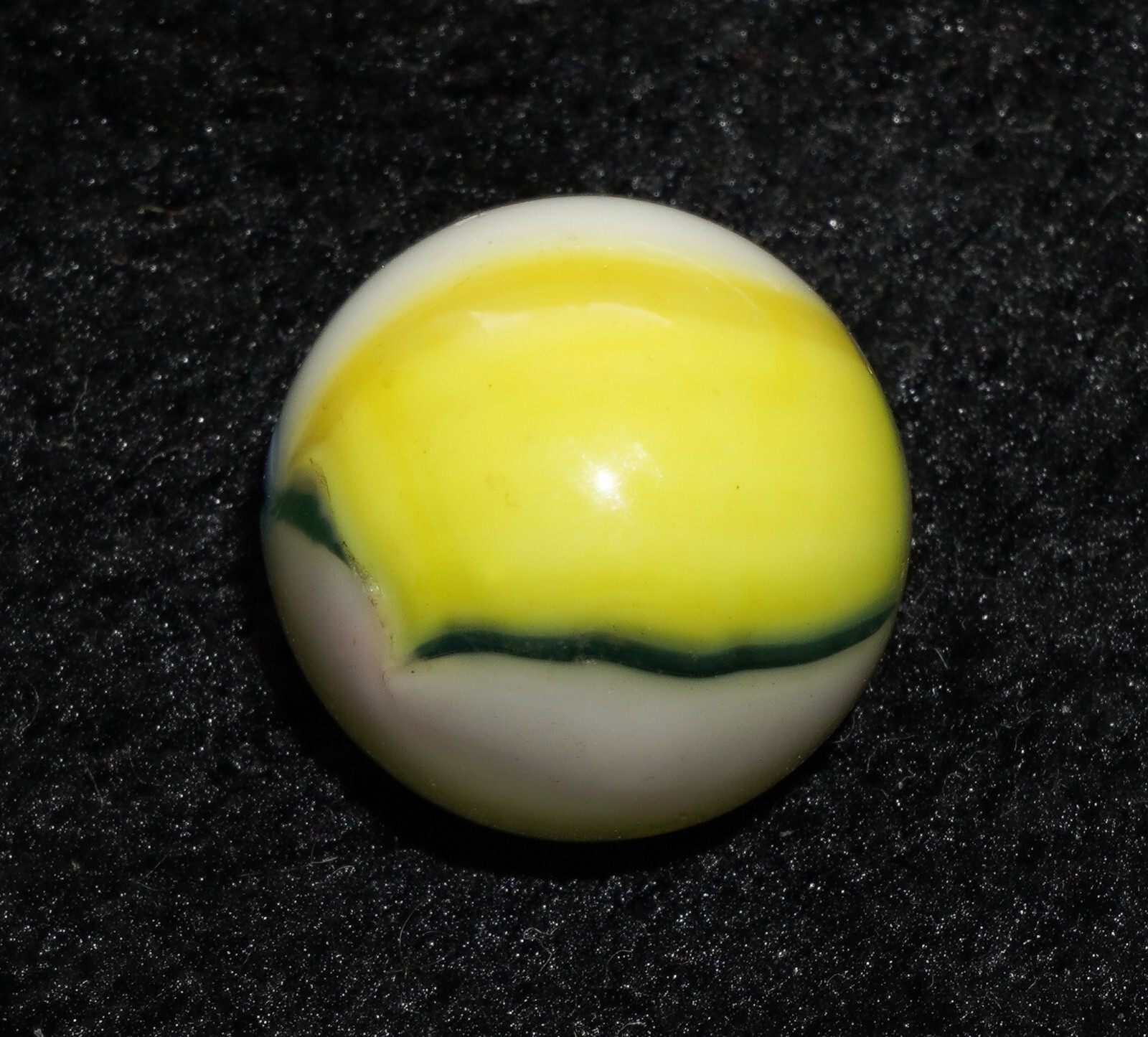 Vintage Vitro Tiger Eye 5 Color Rainbo Yellow Blue Purple White Marble