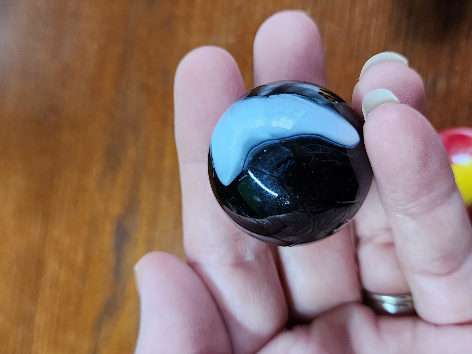 4 Vacor Swirl Solid Swirl Glass Marbles 1.25″ Red Devil And Zebra Agate Swirl