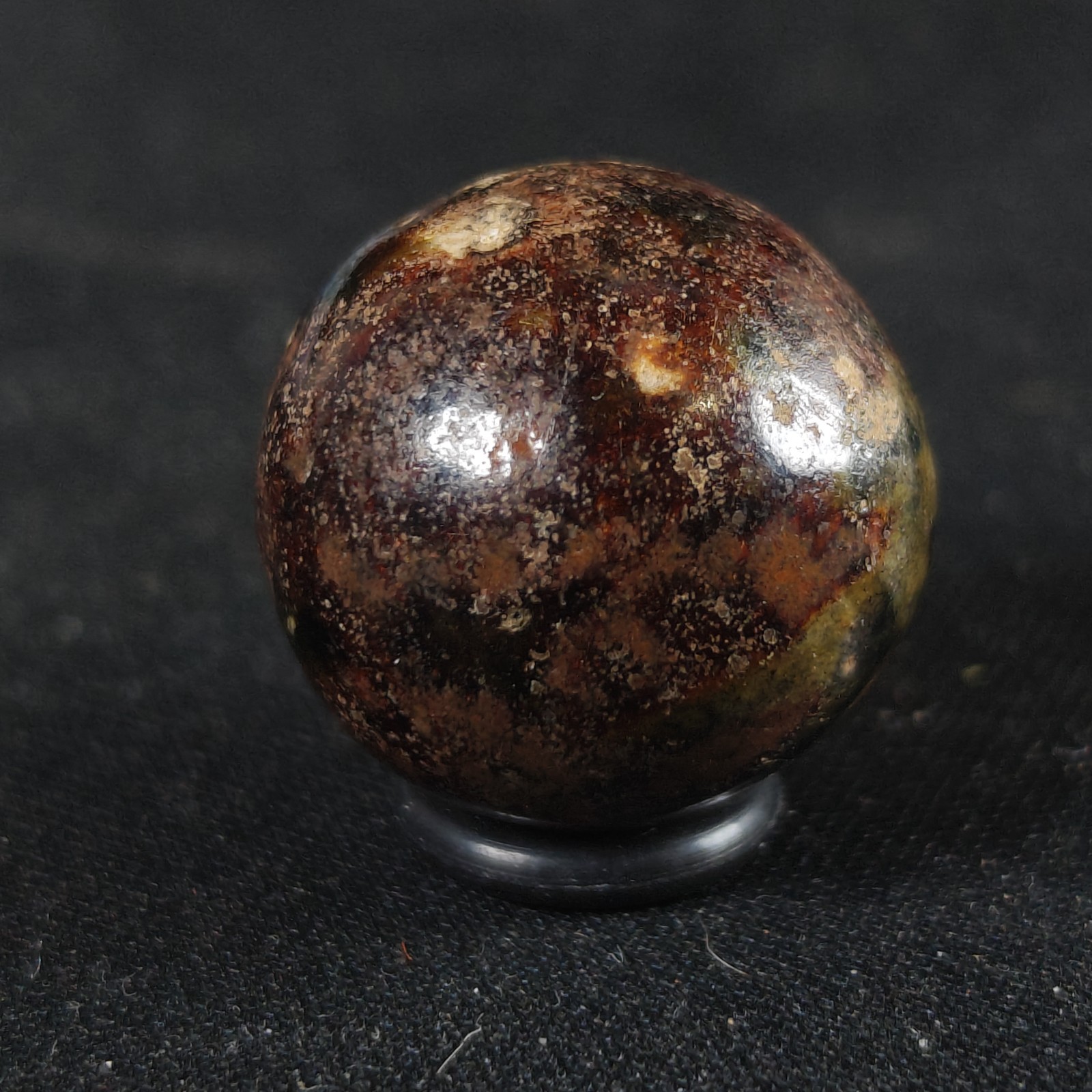 Vintage Marble – Fancy Brown / Green Bennington Clay .85″ Shooter