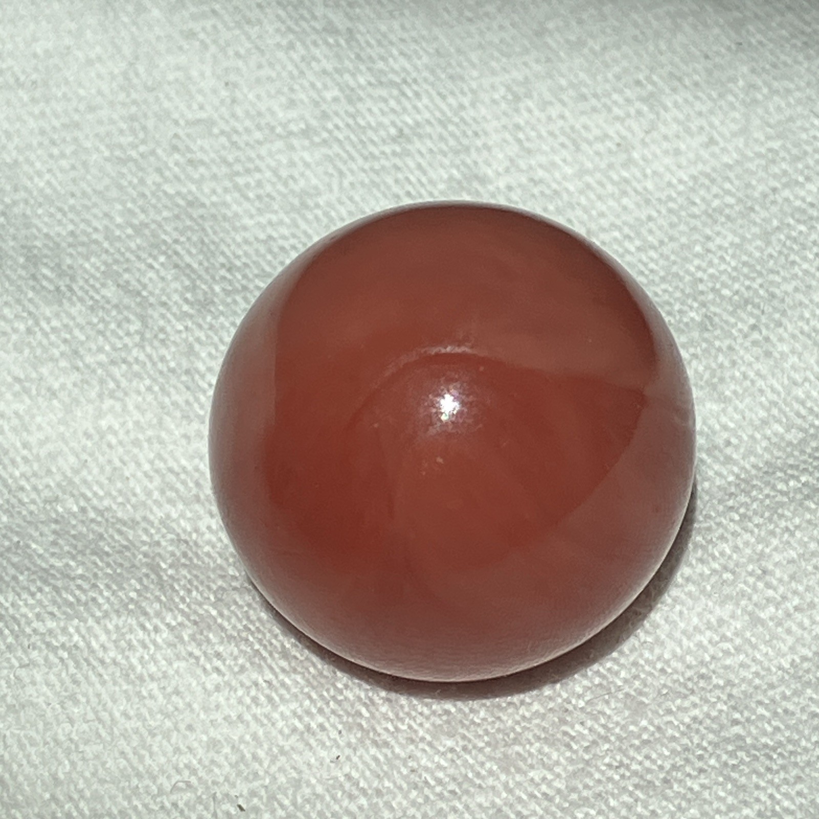 Vintage Vitro Agate Marble Tomato Large .85 Glass marble