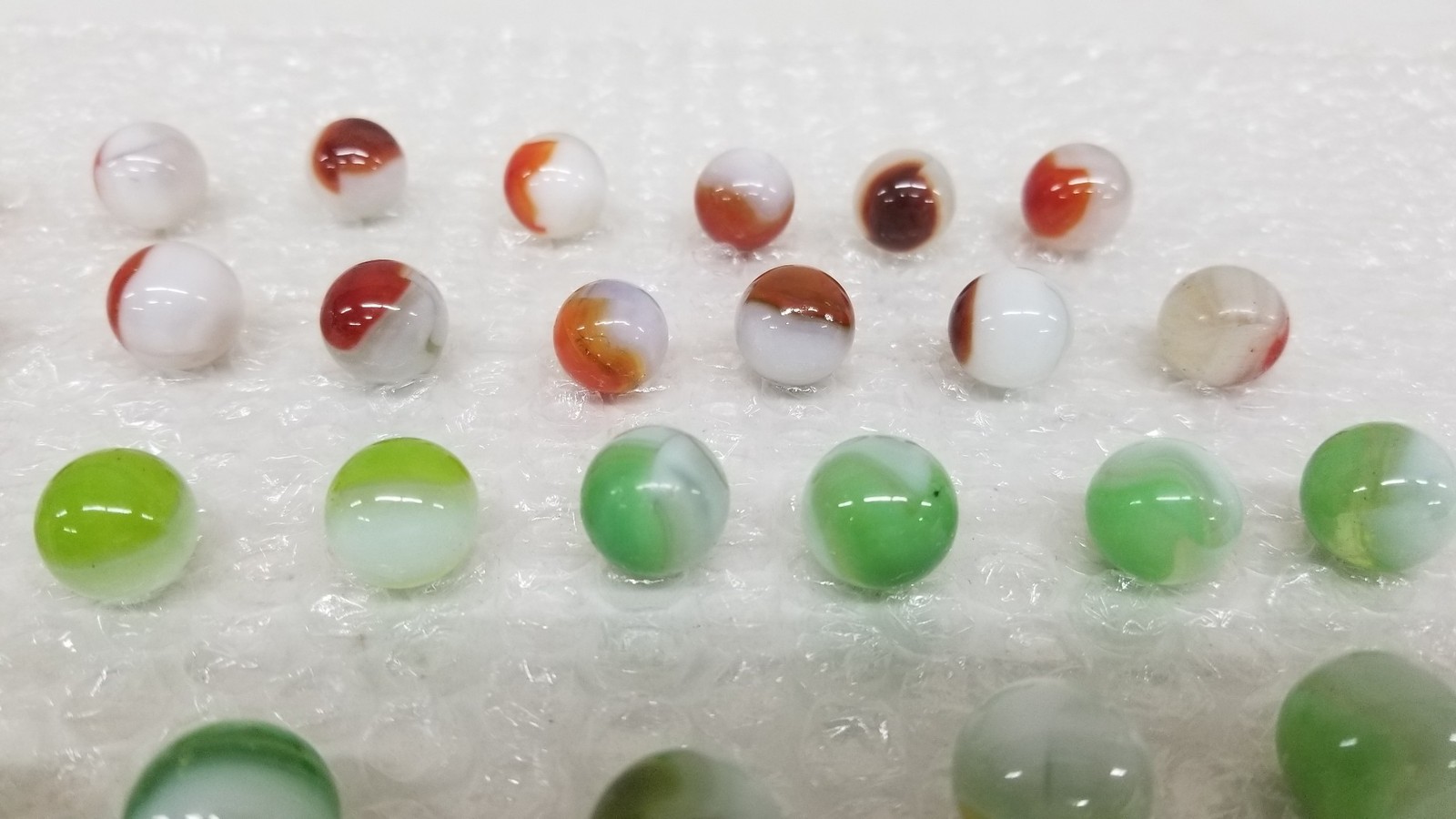 69 Vintage Vitro Conqueror 5/8″ Marbles Multiple Colors Beautiful Mint