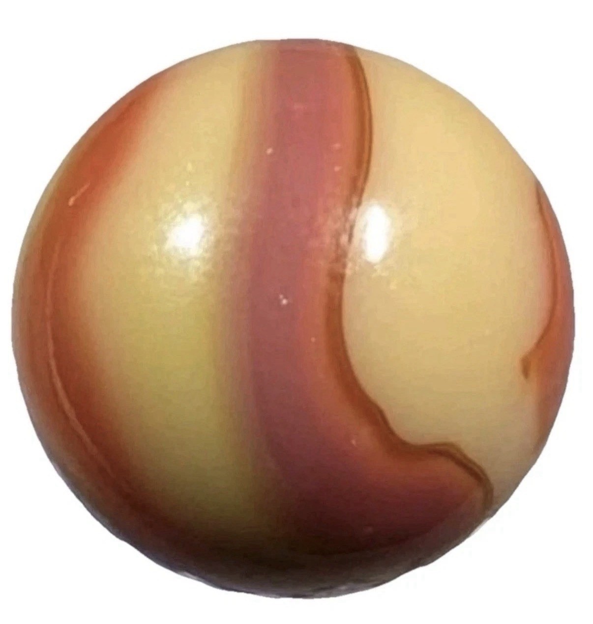 Peltier Glass Co Queen Bee Vintage Marble 21/32” Mint