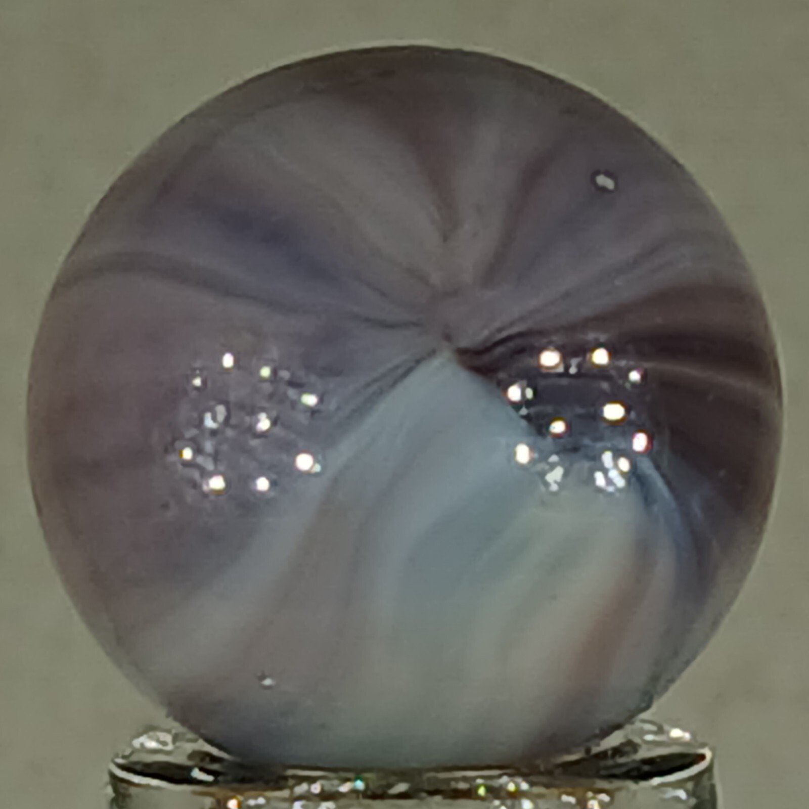 Vintage Imported Patch And Ribbon Marble .62 Inches Near-Mint Condition