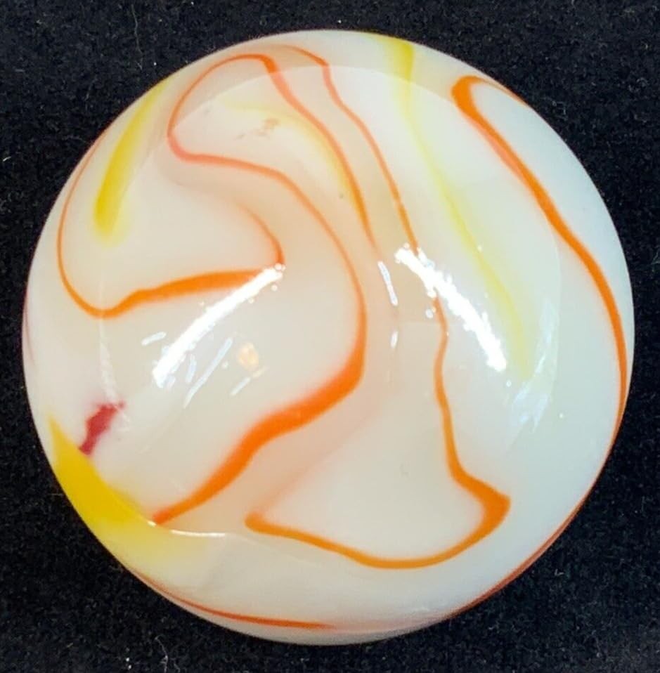 Toe Breaker 50mm (2″) Gelato White Swirl Marbles Glass 2 inches,