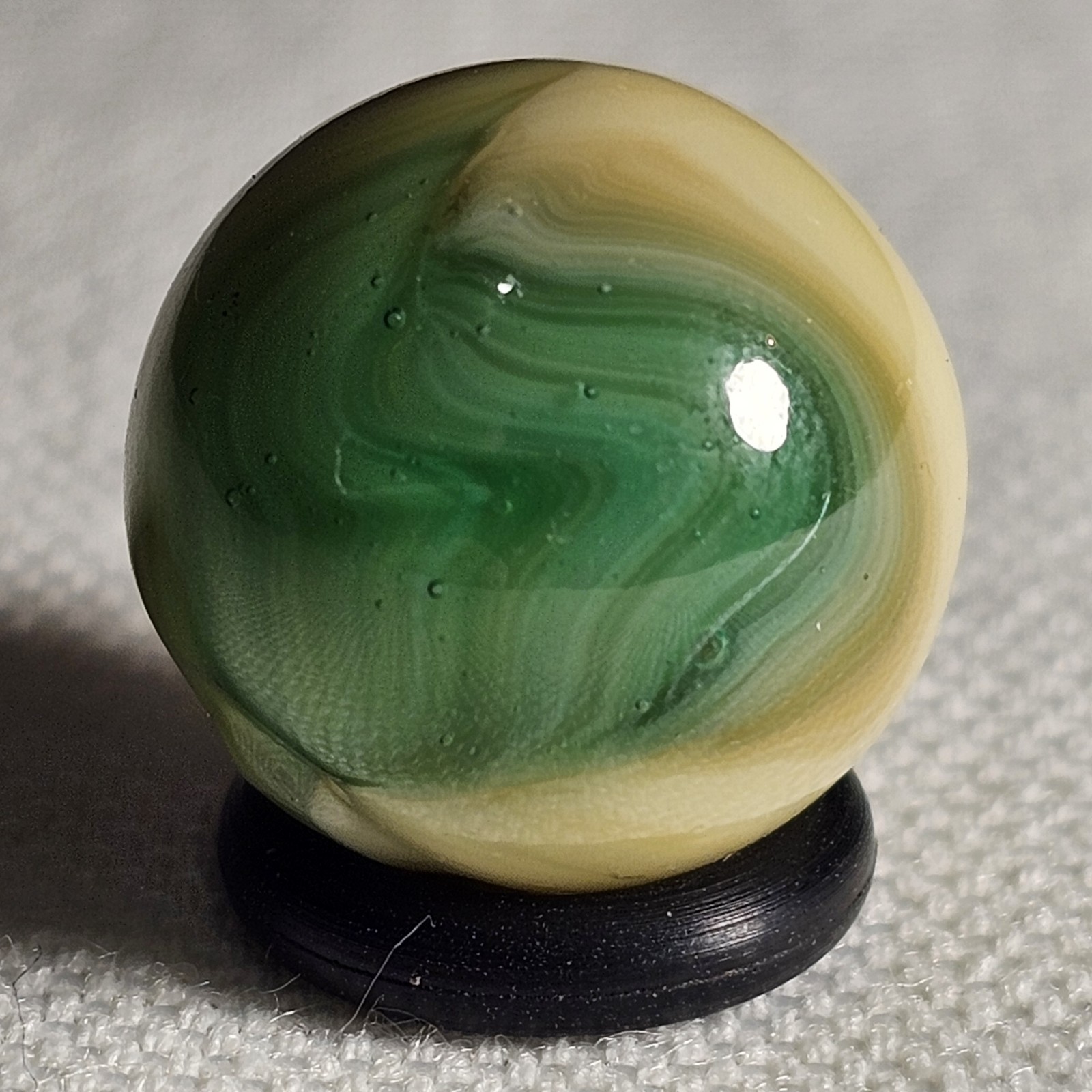 Near MINT Aquamarine Tri-Lite .62 Inches Spectacular Vitro Agate Co Marble