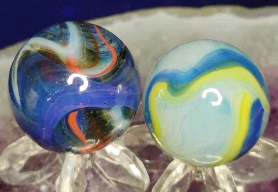 .73″-.68″ JABO/D.A.S. MARBLES LOT AV. SWIRL TOYS NM+/-
