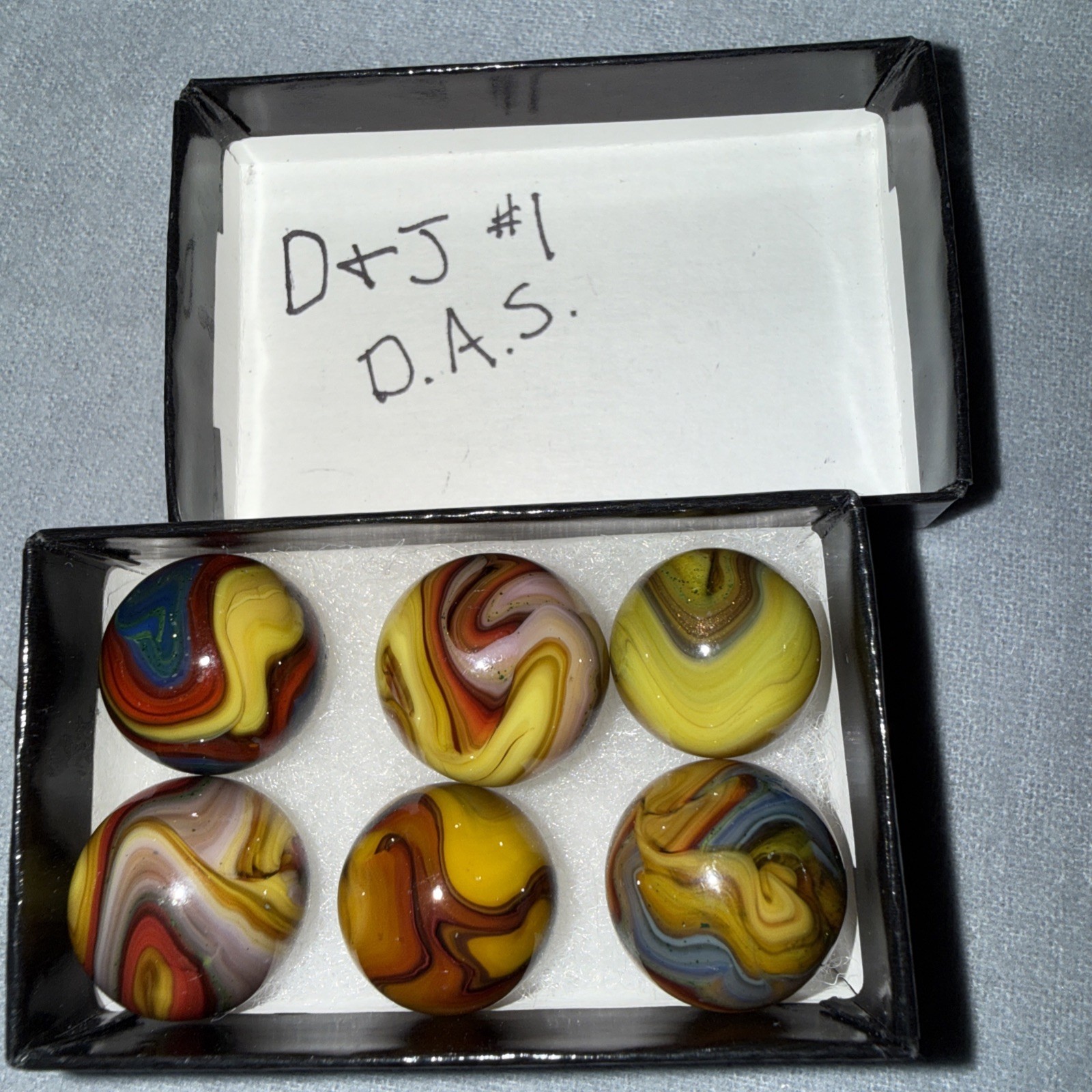 DAS/JABO Marbles D&J Adventures 6 Marble Set By Master Dave McCullough Premiums