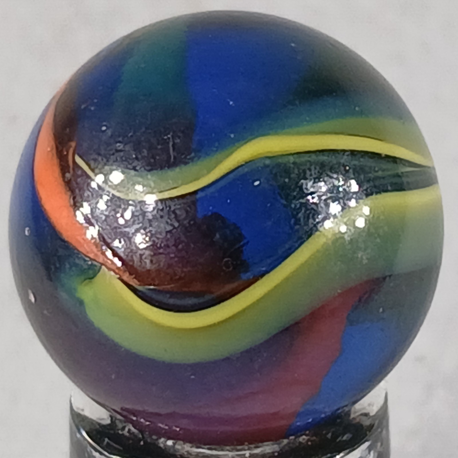 Vintage King Marbles Deep Orchid .61 Inches Near-Mint Condition