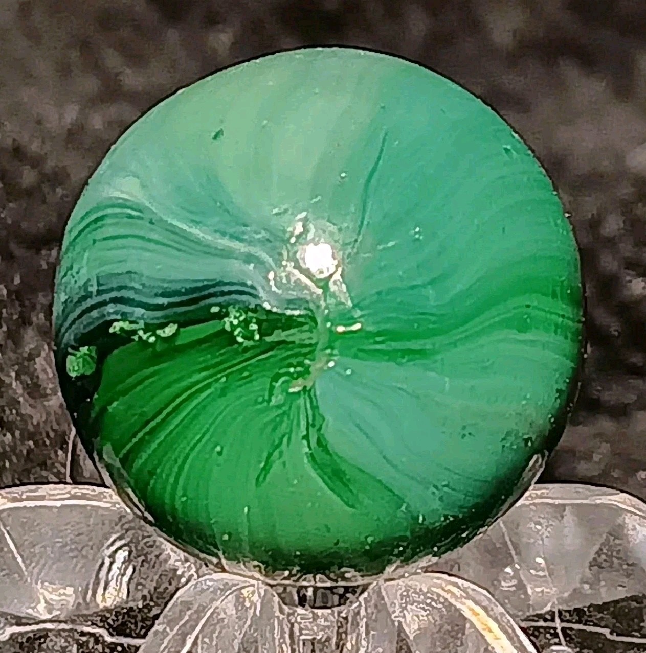 Vintage Master Marble / Master Glass “Alligator Eye” Marble. .59″ Mint. Htf Type