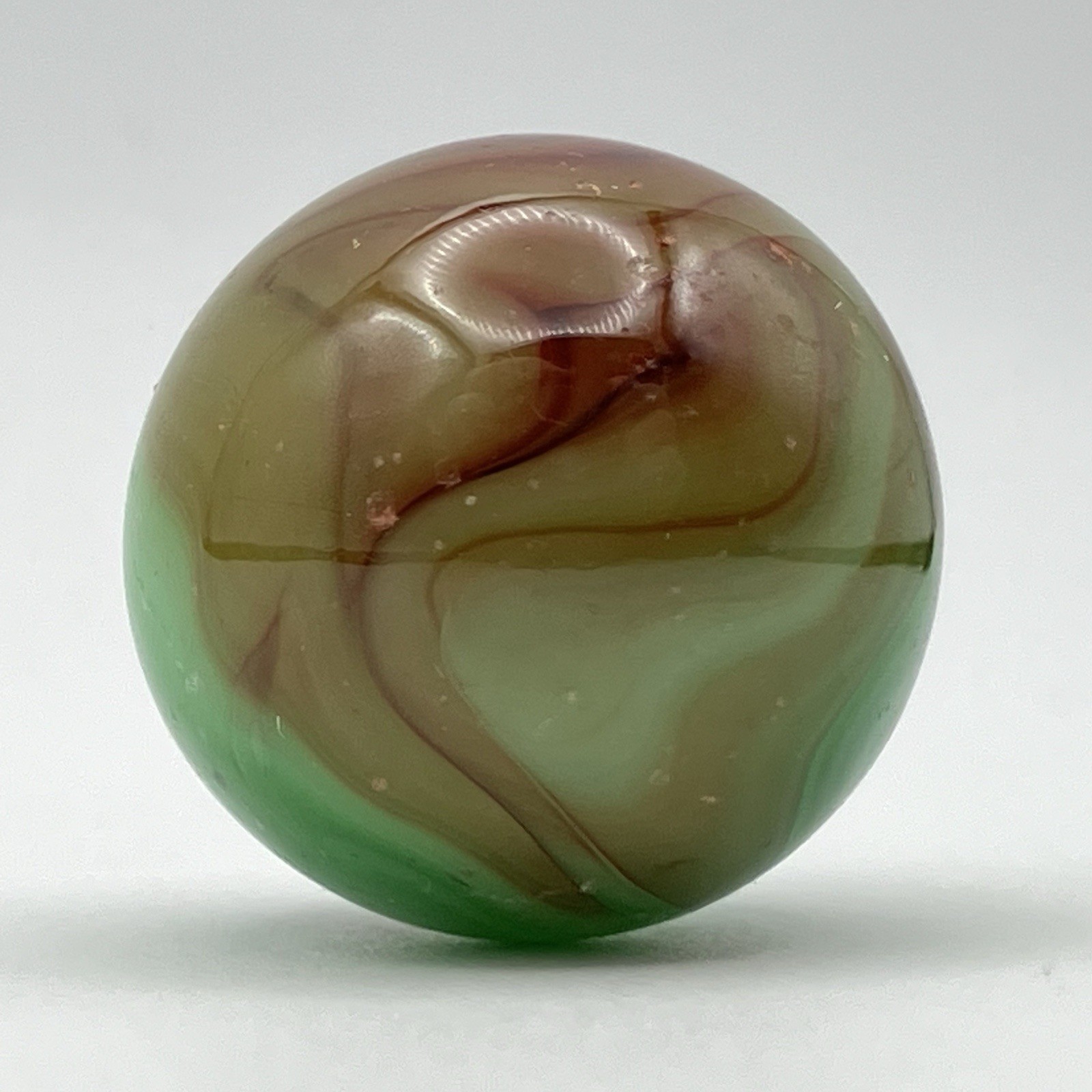 7 – Vintage Glass Marbles / Assorted Mix + Cadmium / Shooters / Glows / No 21
