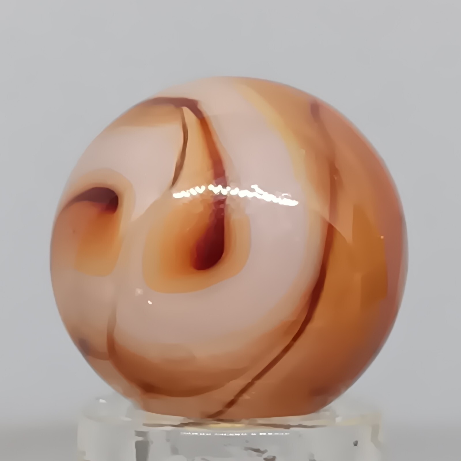 Vintage Champion Swirl Marble .61 Inches Near-Mint Condition