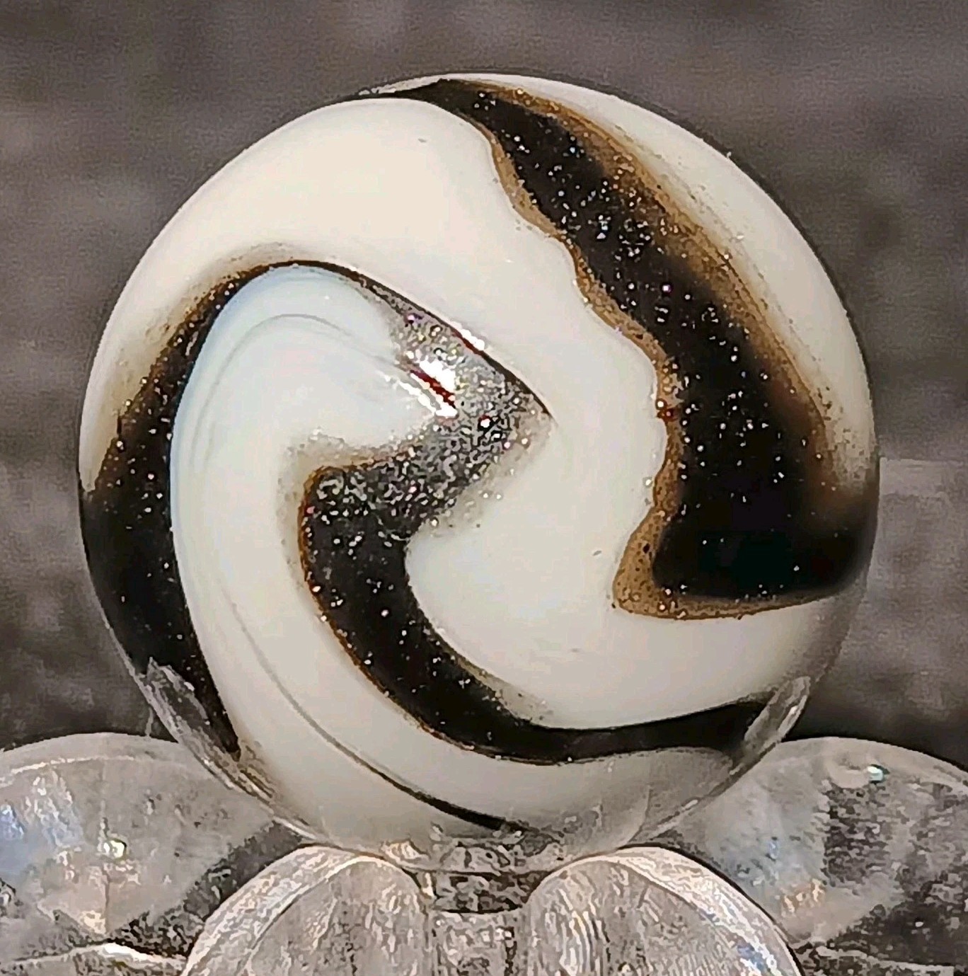 Peltier NLR “Zebra” Marble. Drenched With Aventurine. .61″ Mint(-)