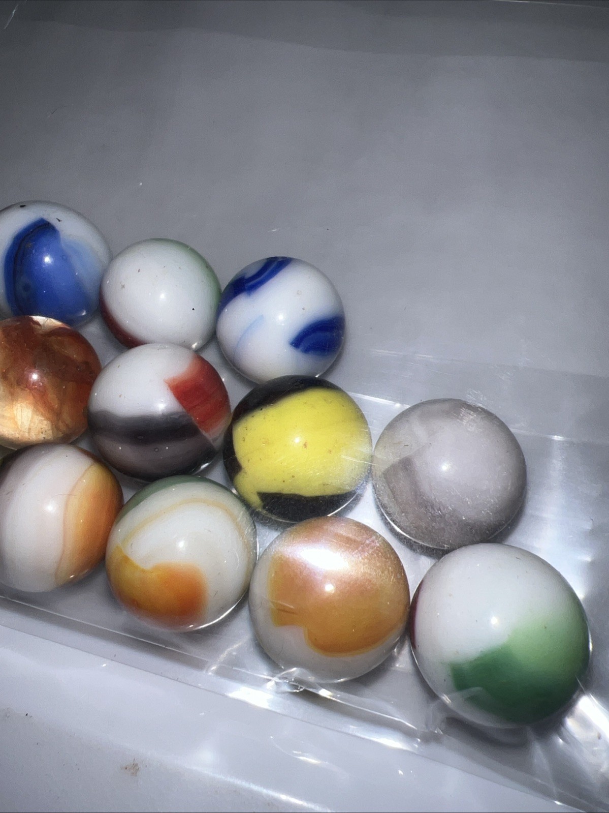 15 Super Nice Old Vintage Marbles, 13.5mm (+r-) M/ NM