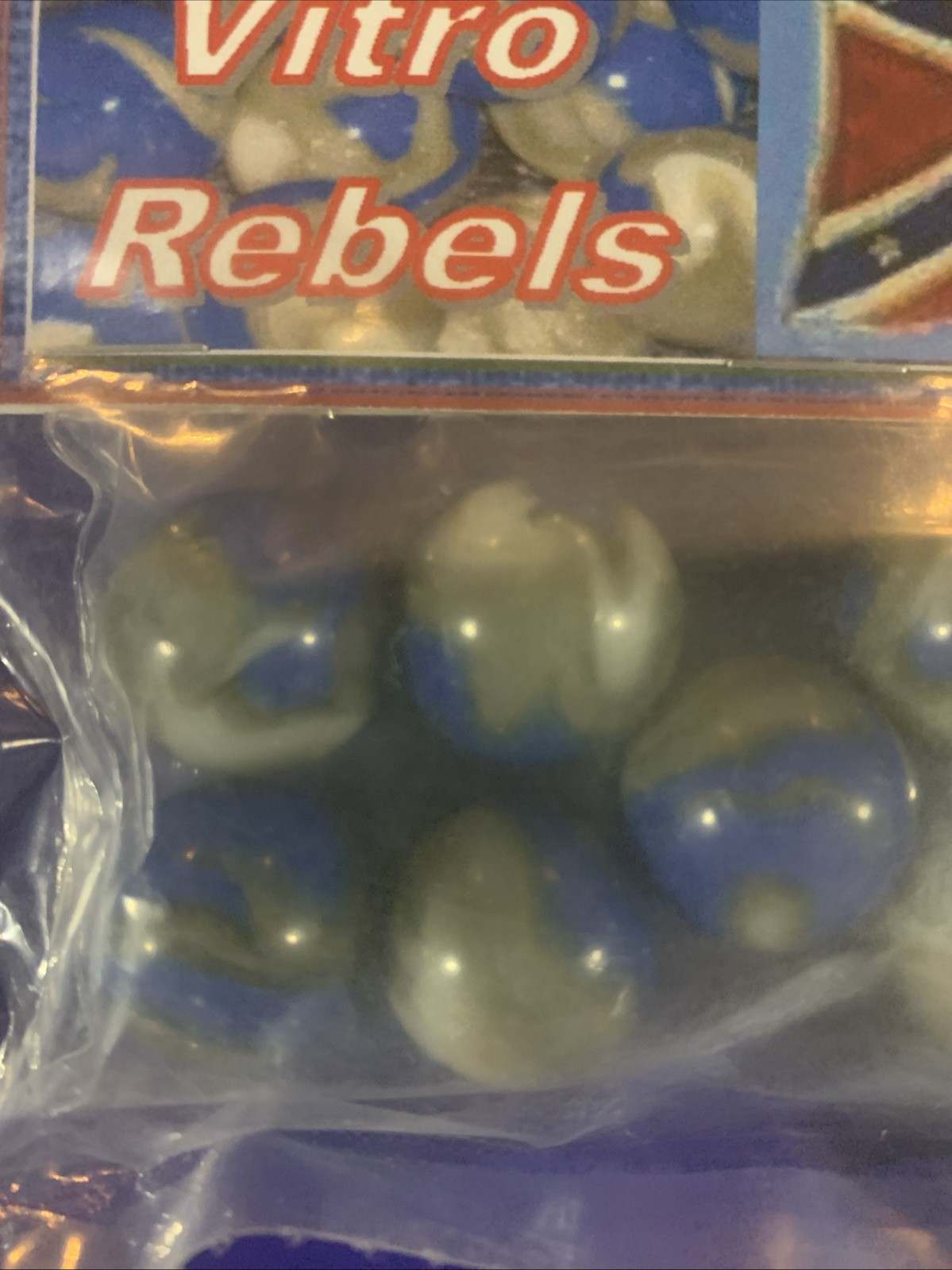 😎9-“Rebel” Jabo Vitro Marbles Original Package-Signed By Jim King Mint.72-.75