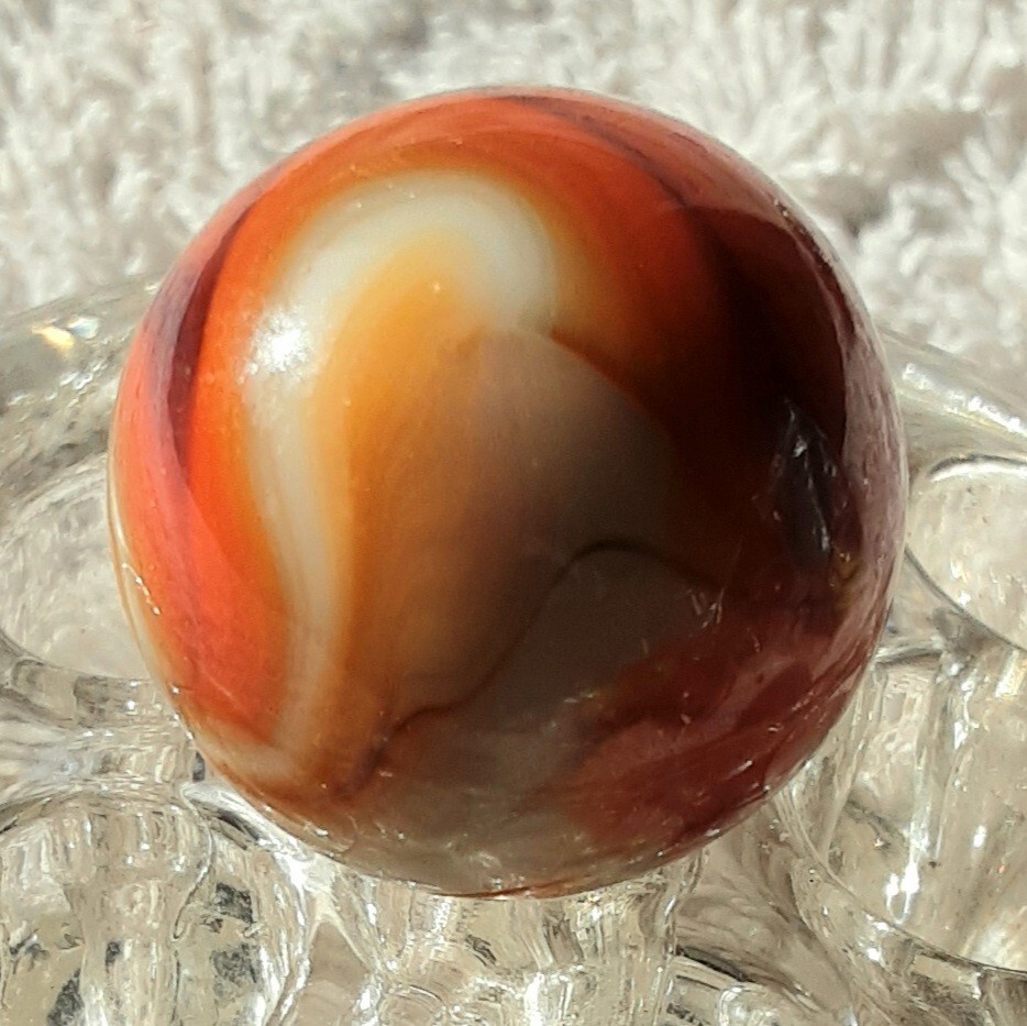 1″ Vacor or Jabo Multi Color Swirl Marble In Wet Mint Condition👌.