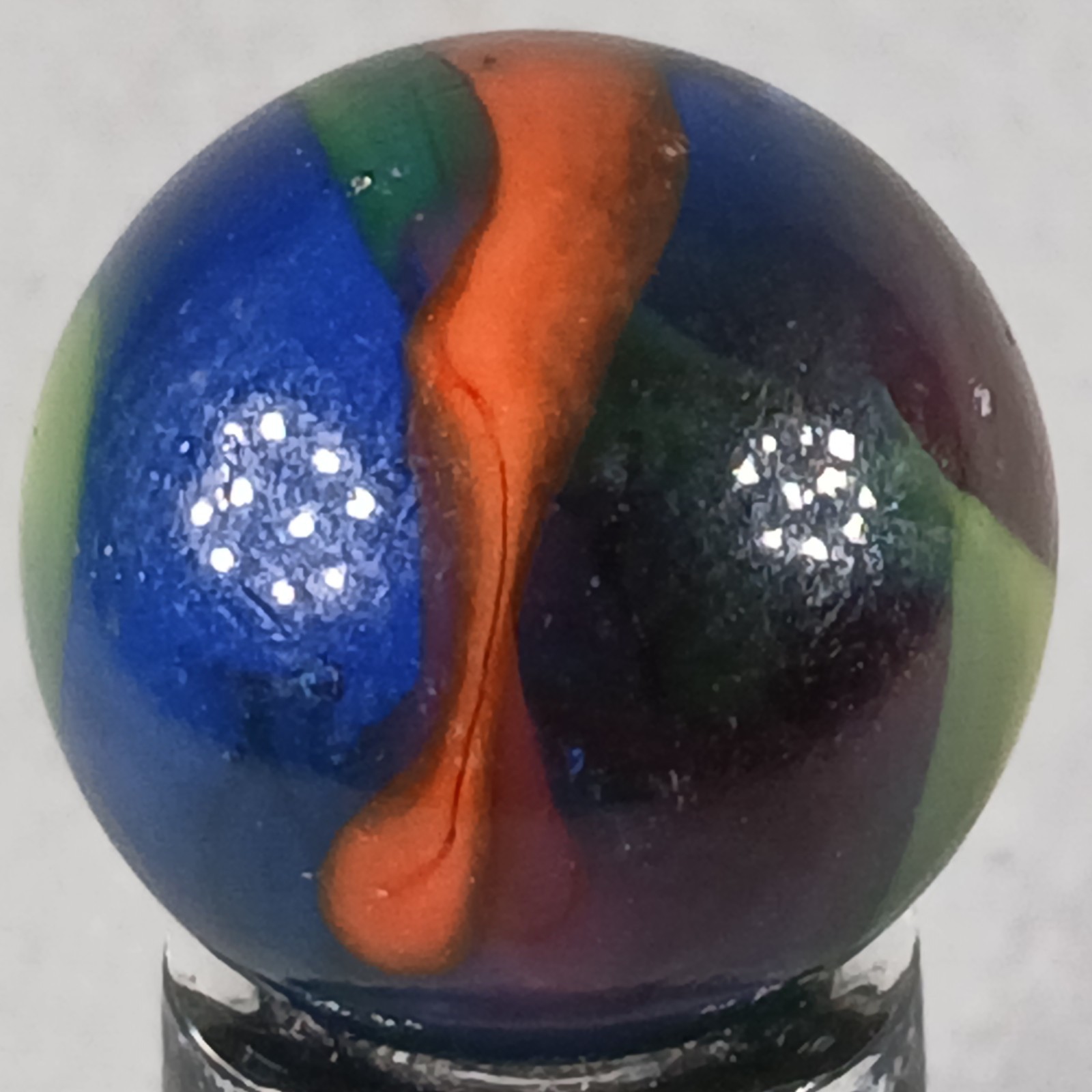 Vintage King Marbles Deep Orchid .61 Inches Near-Mint Condition