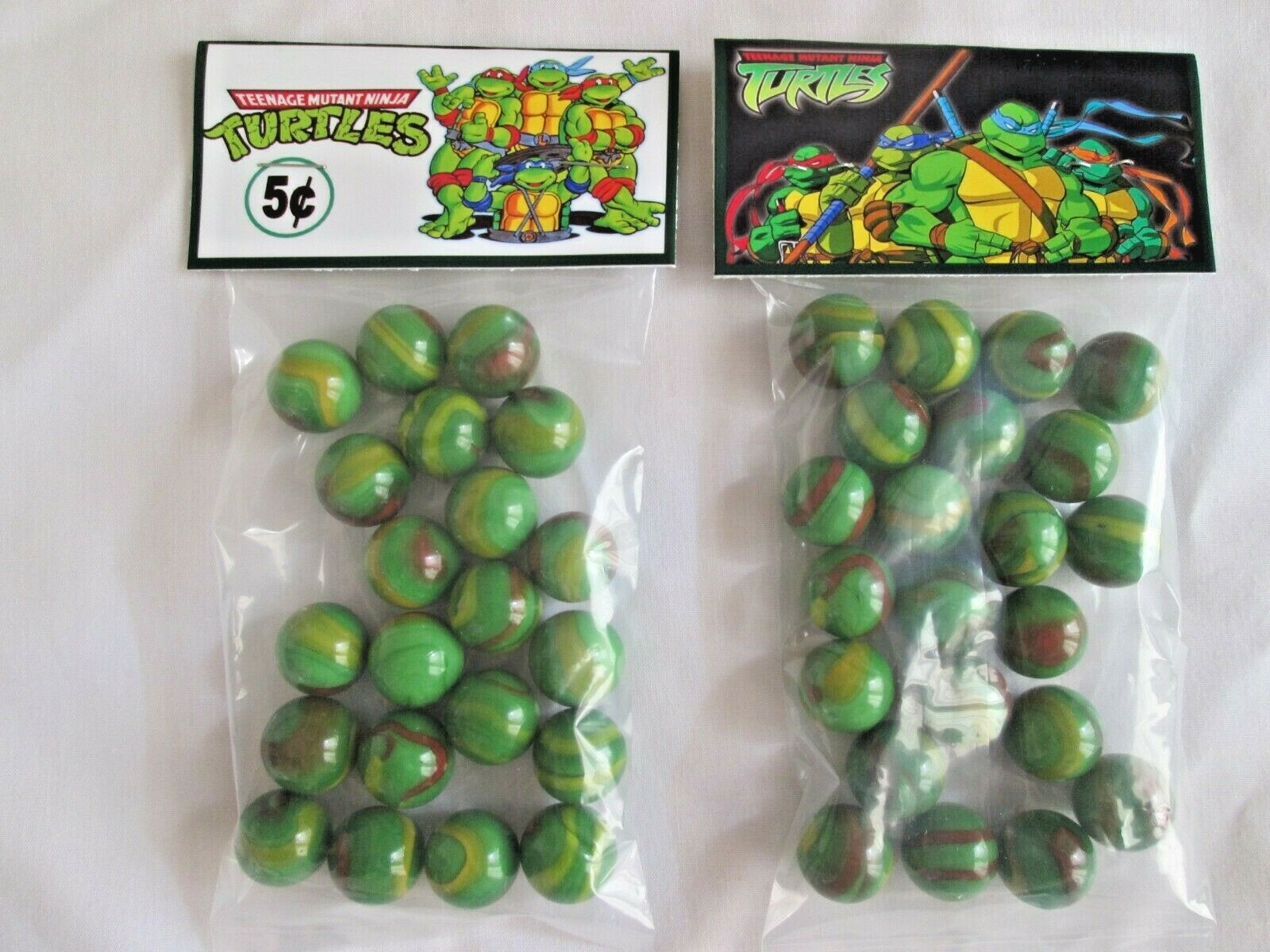2 Bags Of Teenage Mutant Ninja Turtles Promo Marbles