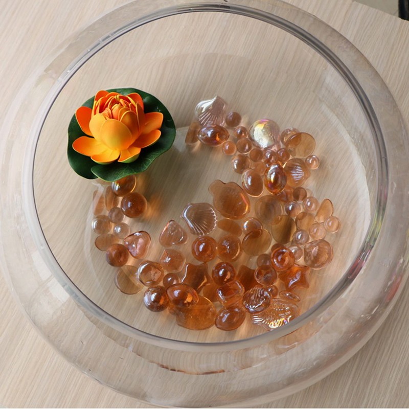 Water Red Glass Marbles Glass Beads Vase Fish Tank Decor Kids Toy Game Crafts