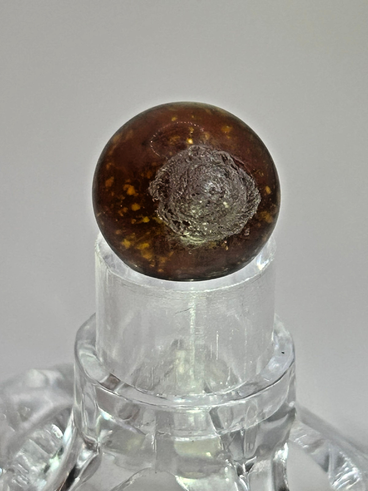 Rare Color Antique German Handmade Red Mica Marble 73/128″ Mint M29