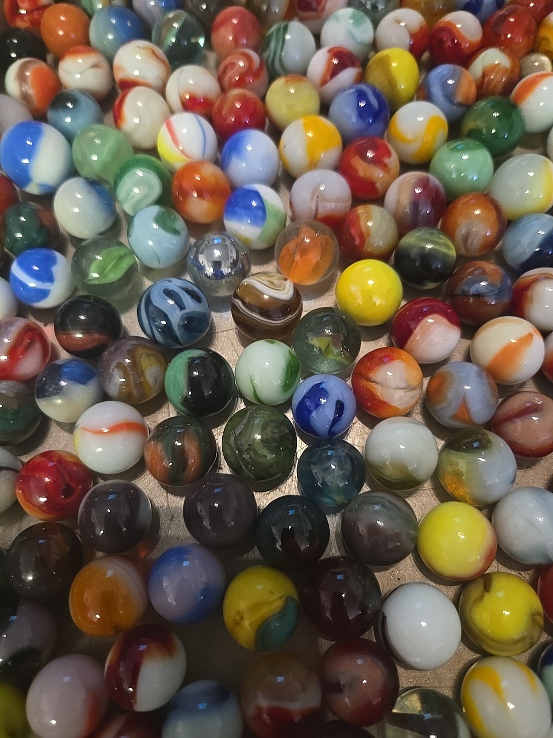 2 Ibs 14 Oz Assorted Vintage Glass Marbles – Lot Z