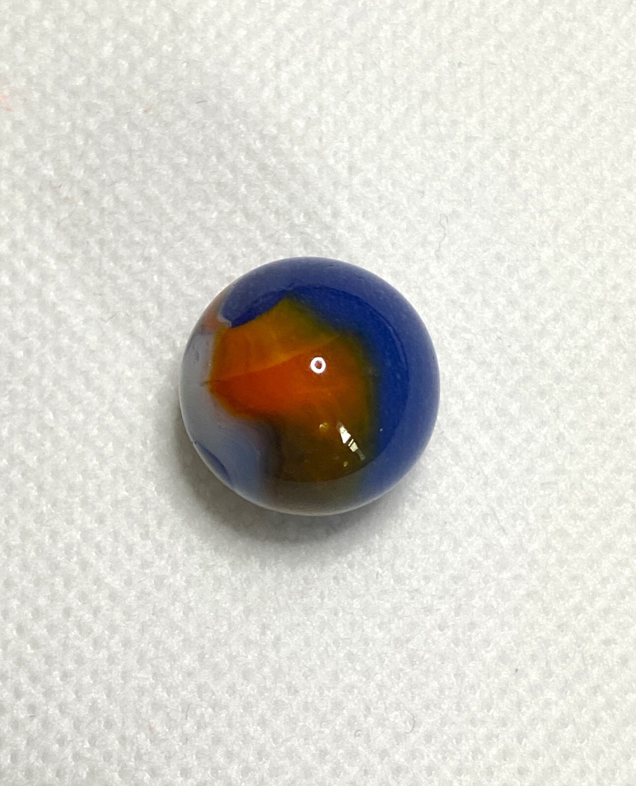 #3 PELTIER MARBLE HYBRID RAINBO BLENDED SPIDERMAN BURNT COLORS .64″ NM+/- MX122