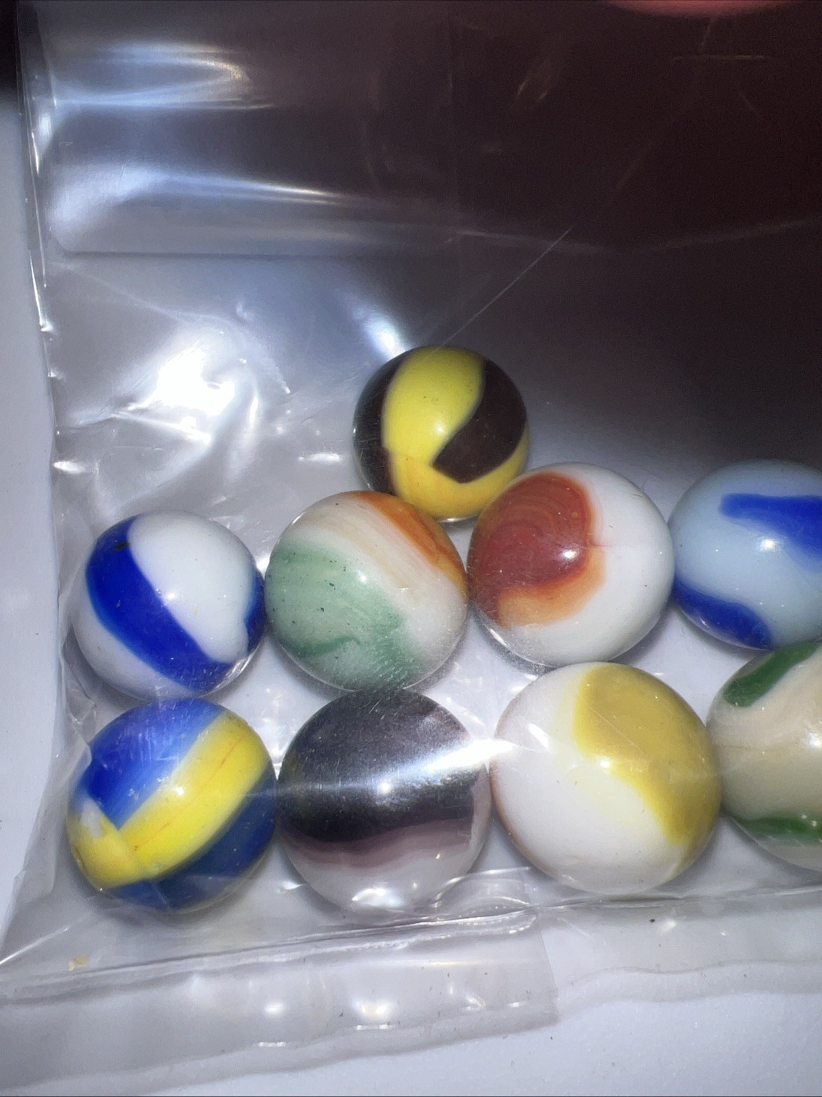 15 Super Nice Old Vintage Marbles, 13.5mm (+r-) Collectibles