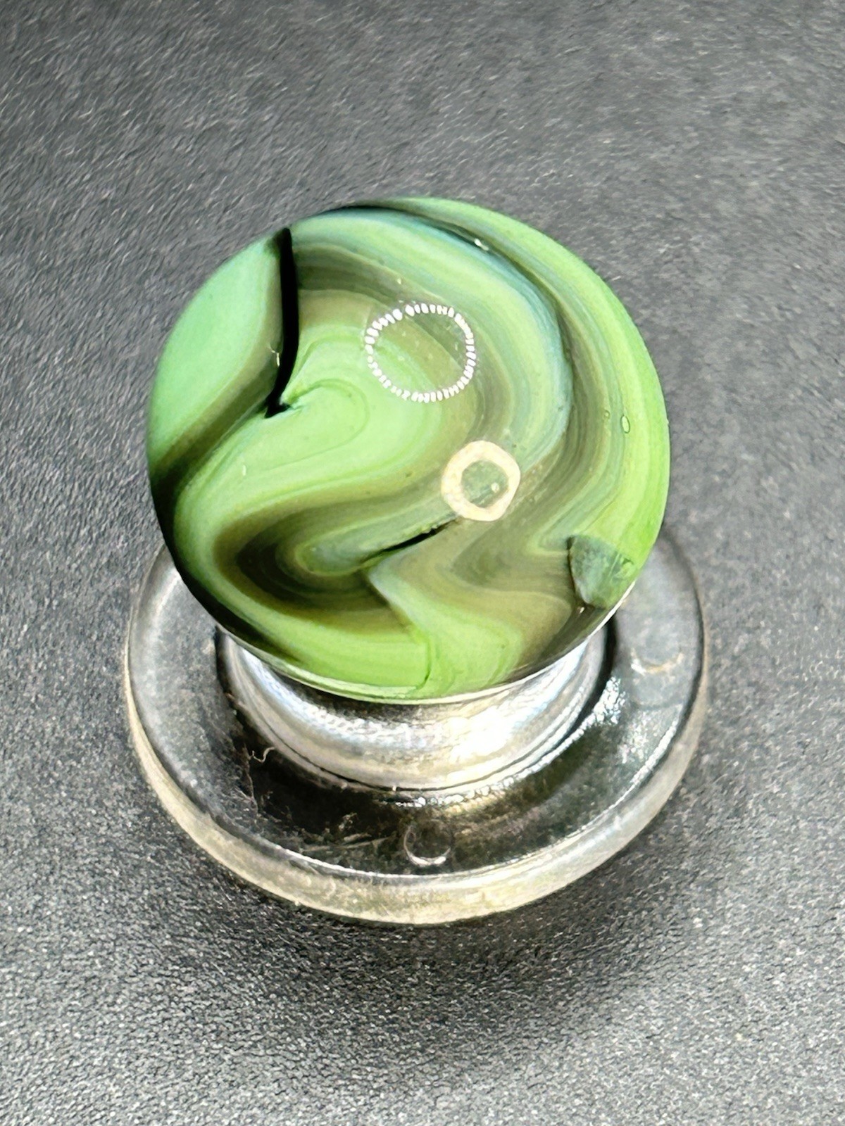 Vintage Alley Agate Pistachio Marble 0.629”