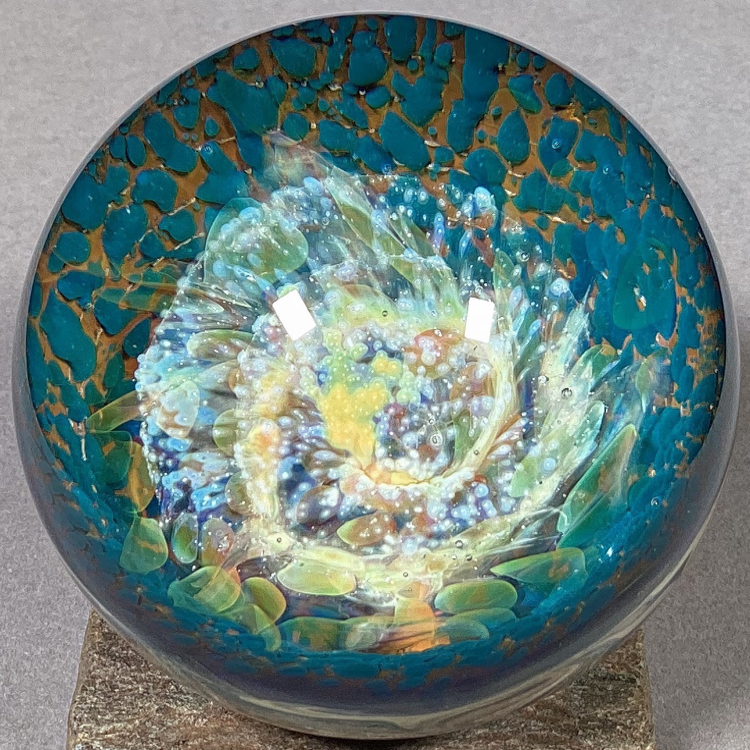 Vortex Marble Handmade by Bill Grout 2.16″ Spare Galaxy 062126 Boro Glass