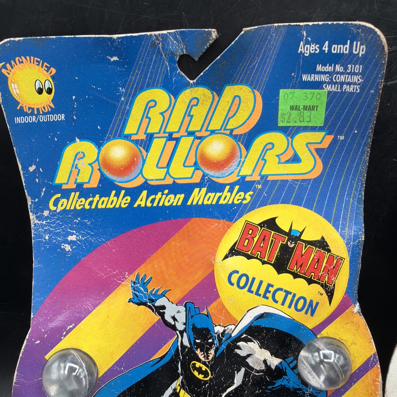 1990 Spectra Star RAD Rollers Batman & Mickey Collectable Action Marbles Sealed