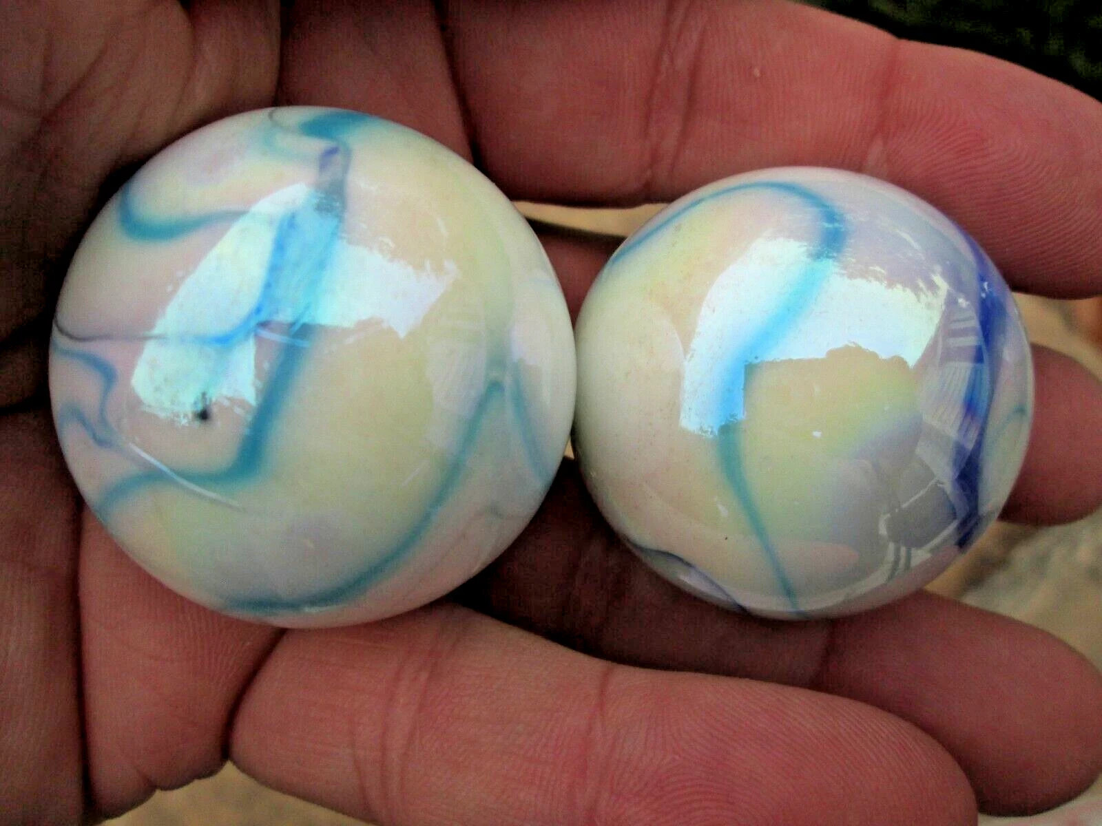 2 MAMMOTH 1 5/8 INCH 42MM JELLYFISH BY MEGA / VACOR MARBLES
