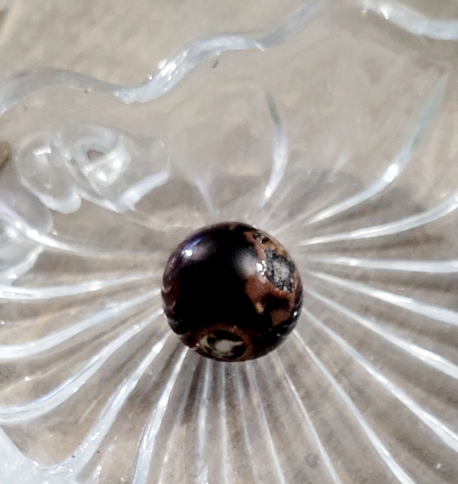 Early German Marble, Brown, Light And Dark, Bennington