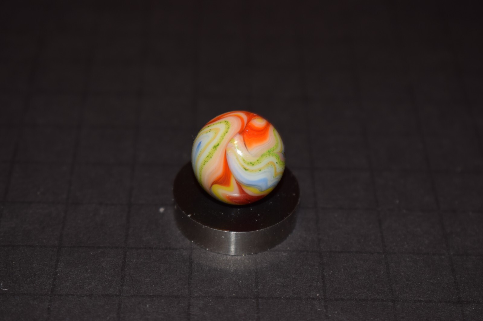 Choice Pick JABO/DAS Multi-Color Swirl Toy Marble Size .718″ = 23/32″ MINT