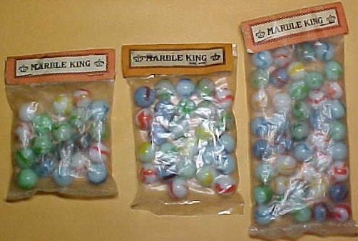 HTF Vintage Heaton Agate Marble Superman Red Blue Swirl 0.625″ 1940s Marble King