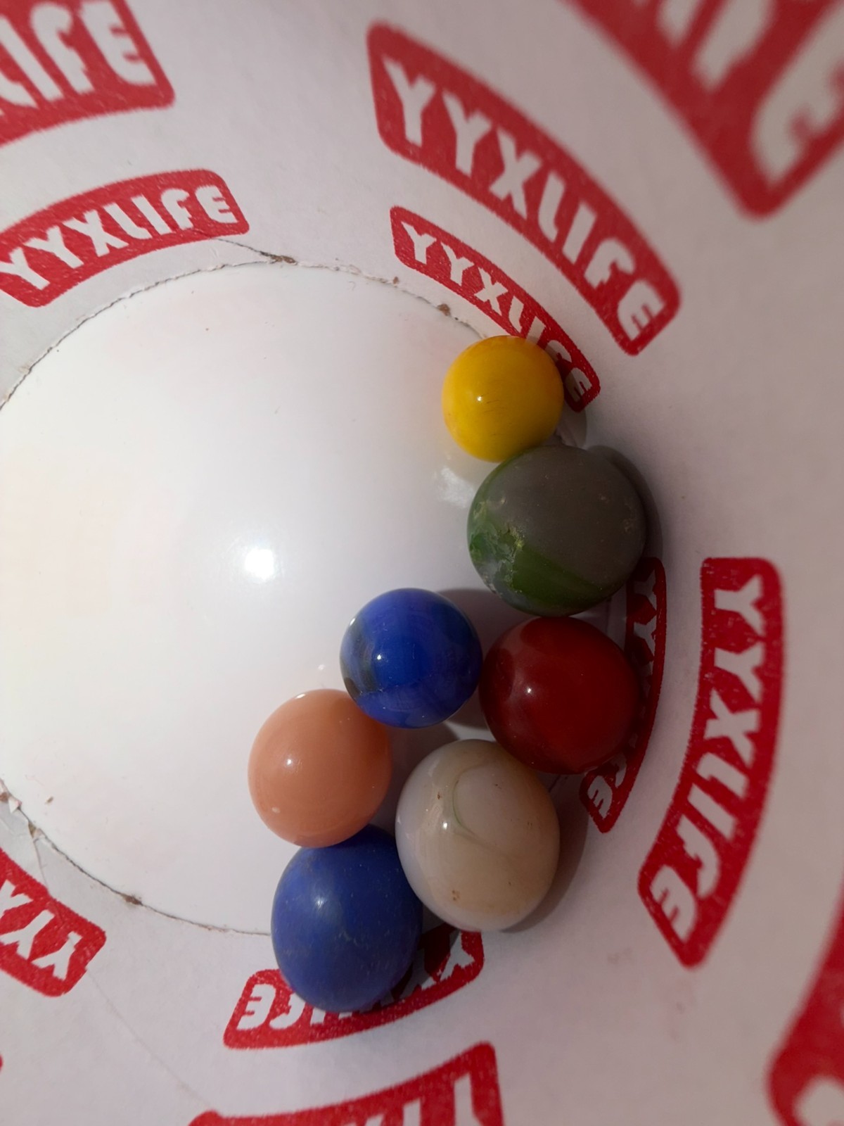 Vintage Mixed Lot of Toy Marbles – Mixed Style Assortment