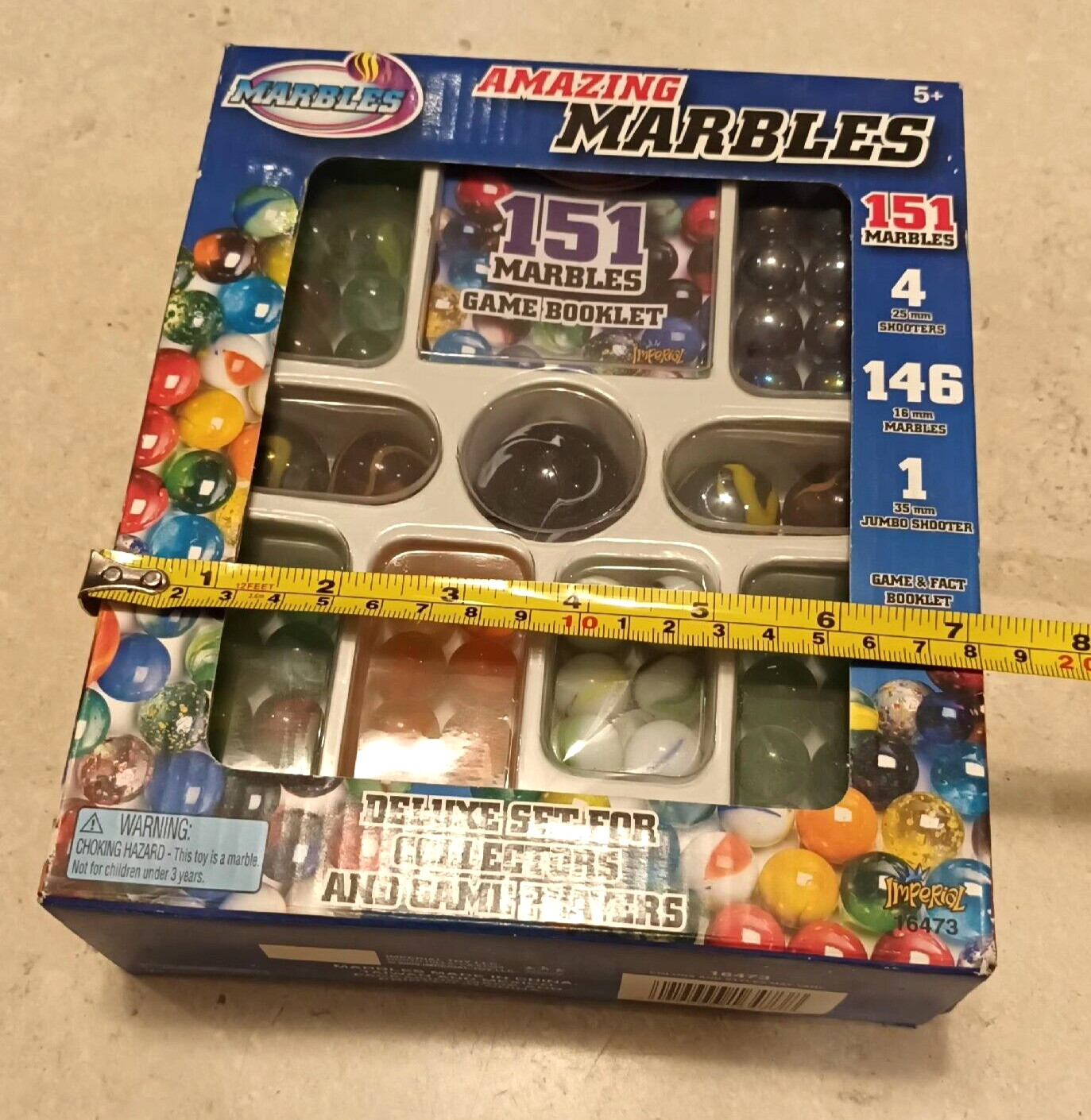 151 Amazing Marbles Deluxe Set For Collectors And Game Players. New in box.