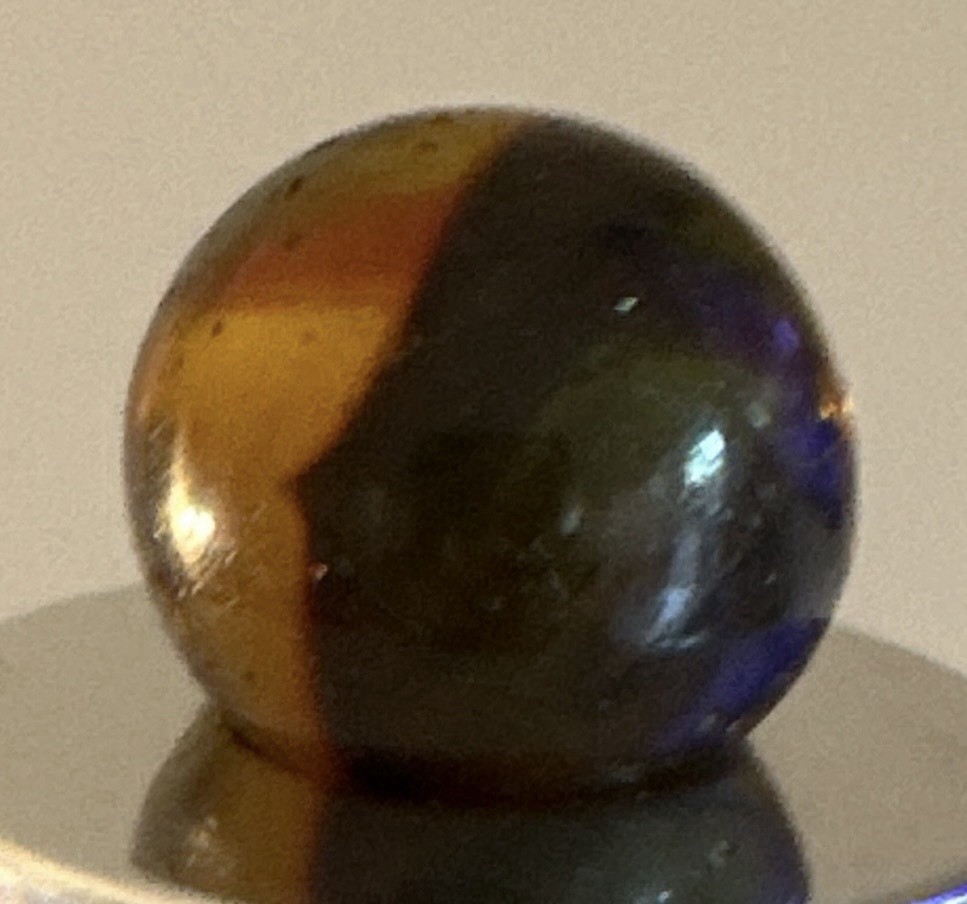 Rare 20mm Peltier NLR Golden Rebel Shooter – Heavy Adventurine – Cadmium Glow