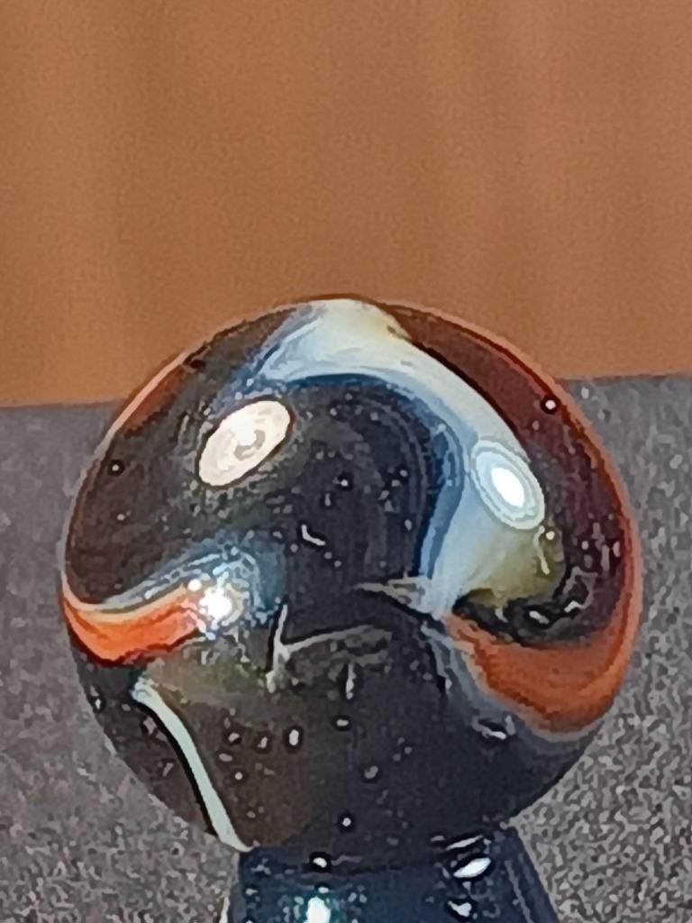 9/16″ Peltier Ferrari Red Pearl White Transparent Rainbo NM Serious Marble B350