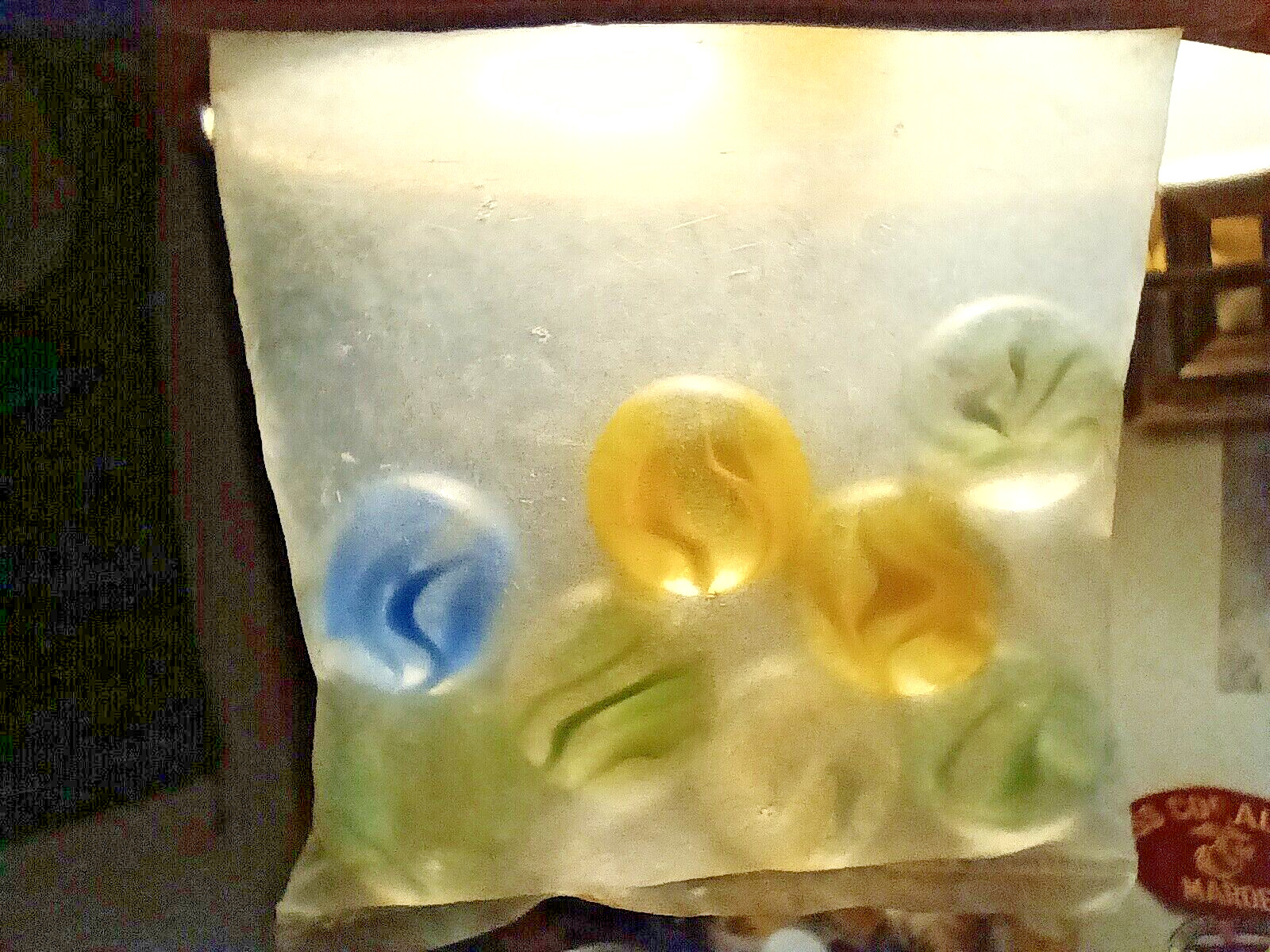 8 Vtg Caged Cats Eyes Shooters Marbles Lot 7/8”