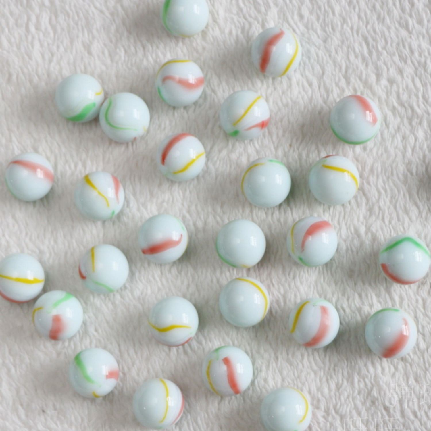 16mm Coloured Glass Balls Marble Sphere Toys Games Beads Craft DIY Decorative