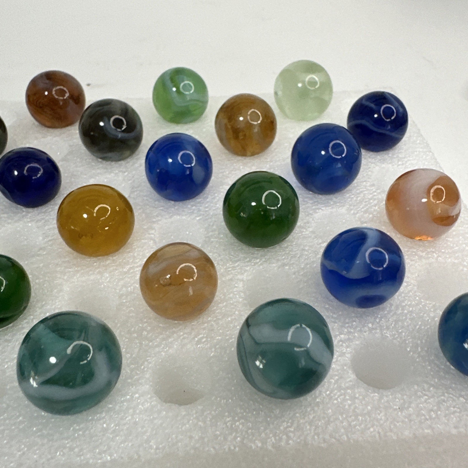029 Mixed Lot Of 30 Vintage Translucent Swirls! Jackson, Davis, Alley,Ravenswood