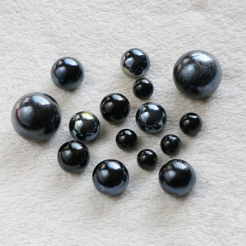 Black Glass Beads Glass Ball Marble Solid Round Sphere Decoration 16mm 22mm 24mm
