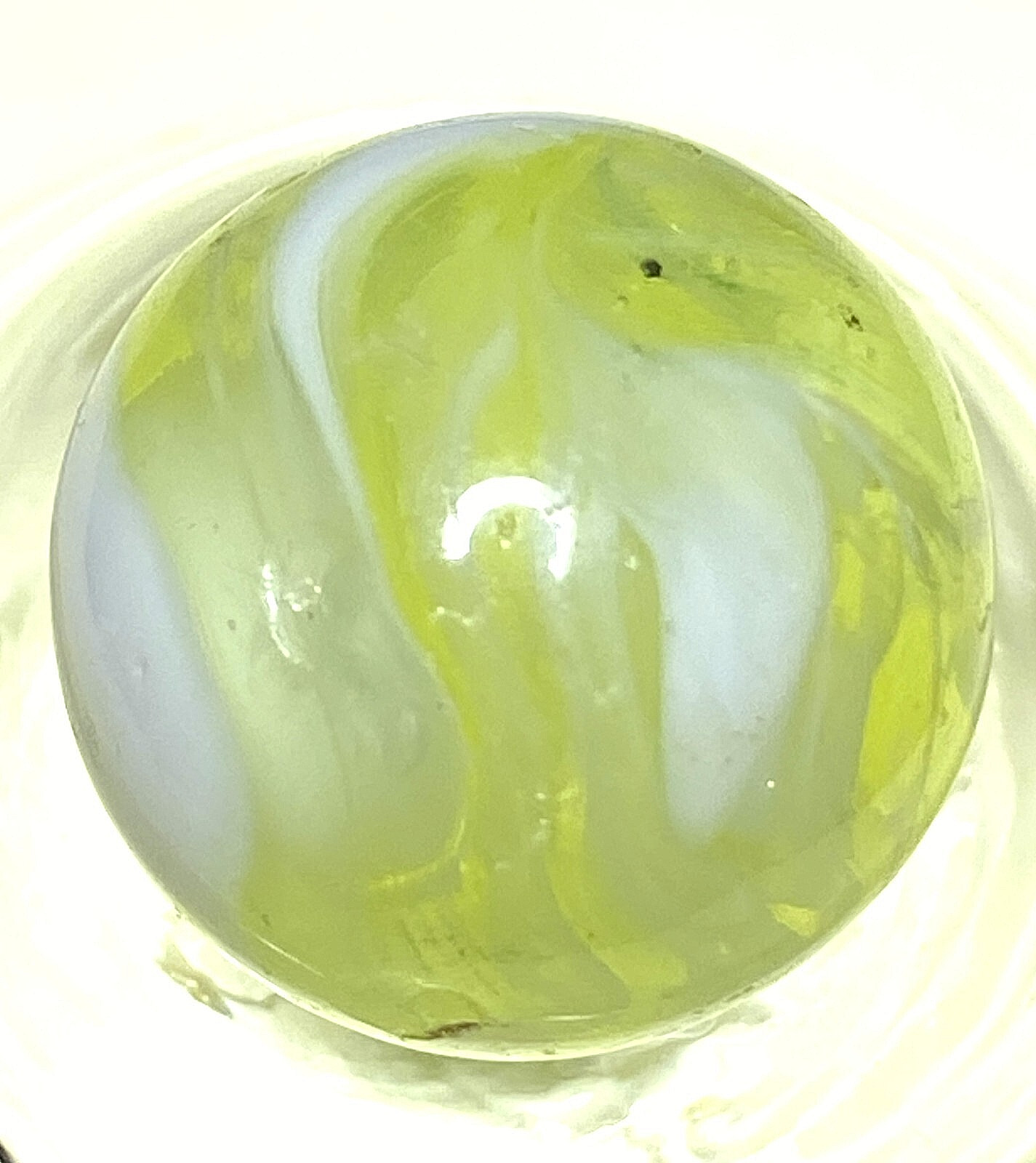 RARE CAC OR LIMEADE SLAG SMALL HIT MARK URANIUM GLOW UV SHOOTER .68″ M632