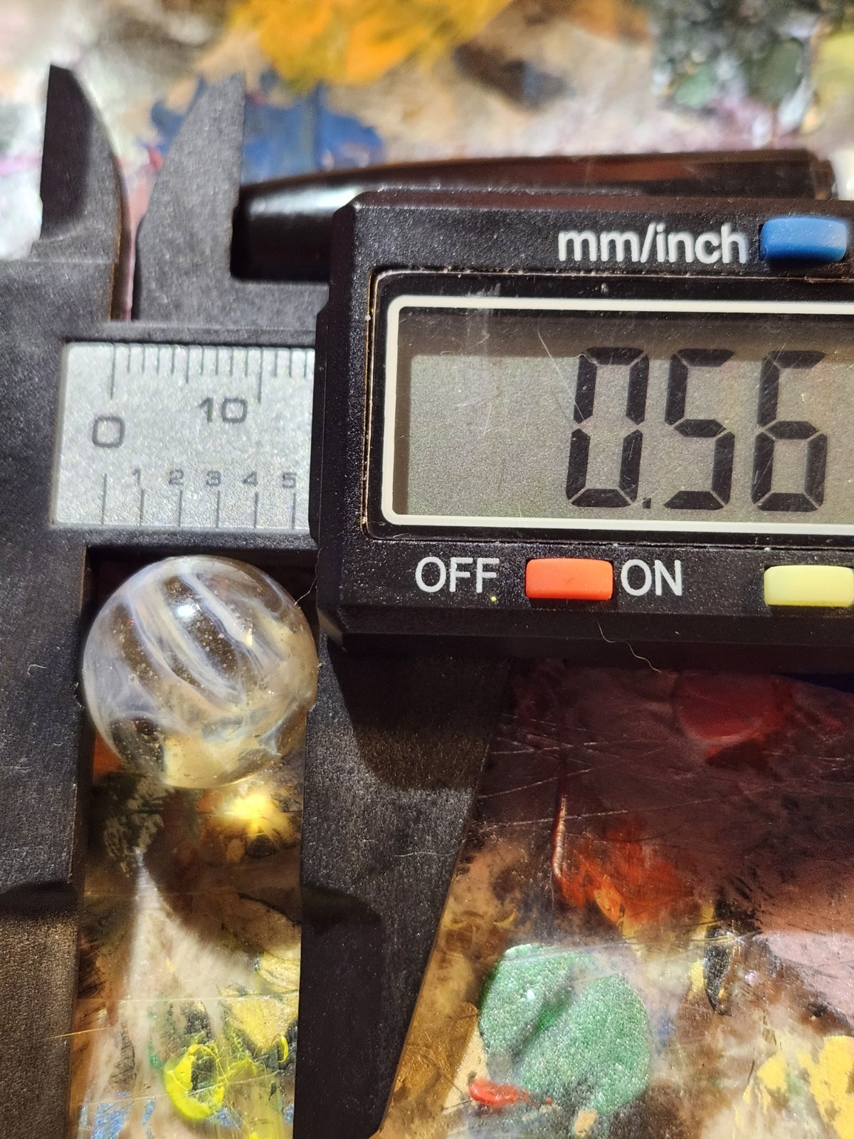Vintage Small 6 Swerl Marbles