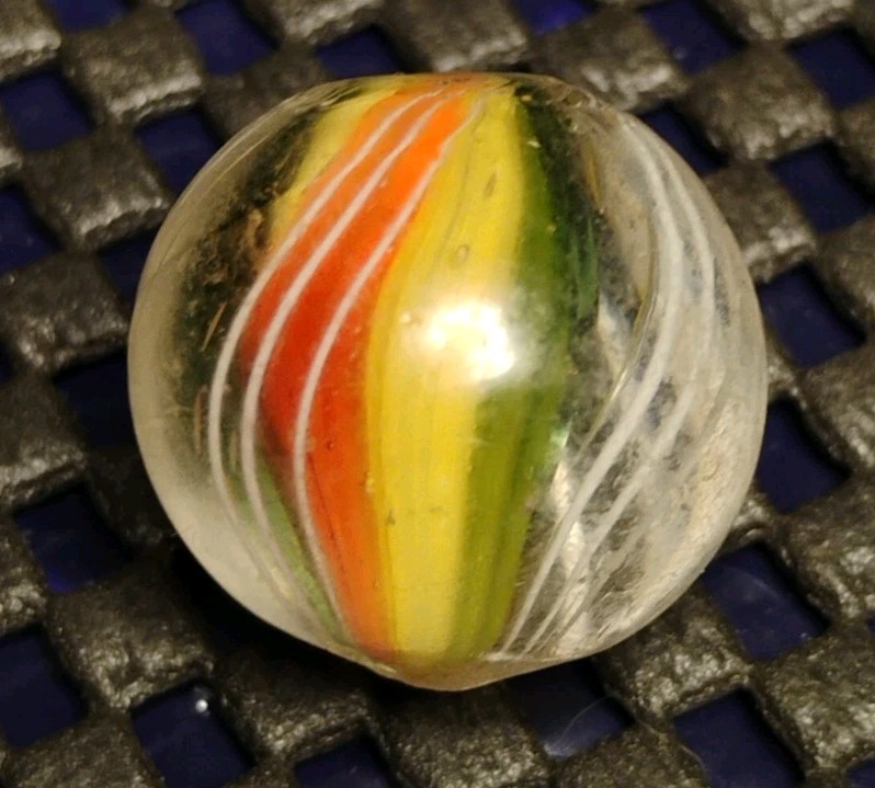 .78″ – ANTIQUE GERMAN MARBLES💥COLORFUL SOLID CORE NM-