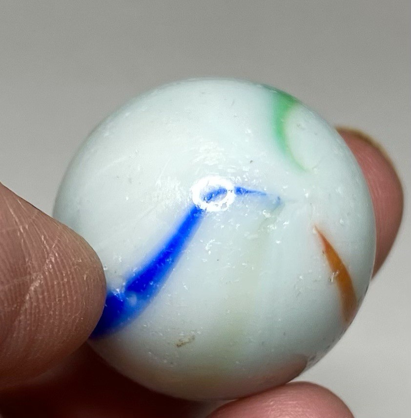 VNTG Shooter Marbles 31-P Lot Glass Iridescent Green Glow 1970’s Asian Imperial