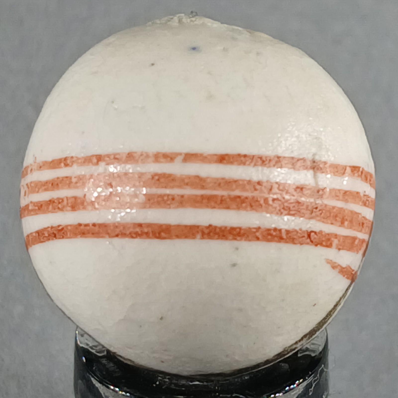 Vintage German Handmade China Glazed Lined Marble .67 Inches NM Condition