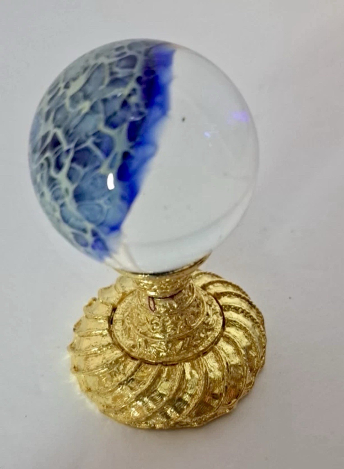 Mazet Studio’s Art Glass Dichroic Vortex Marble 1.6″