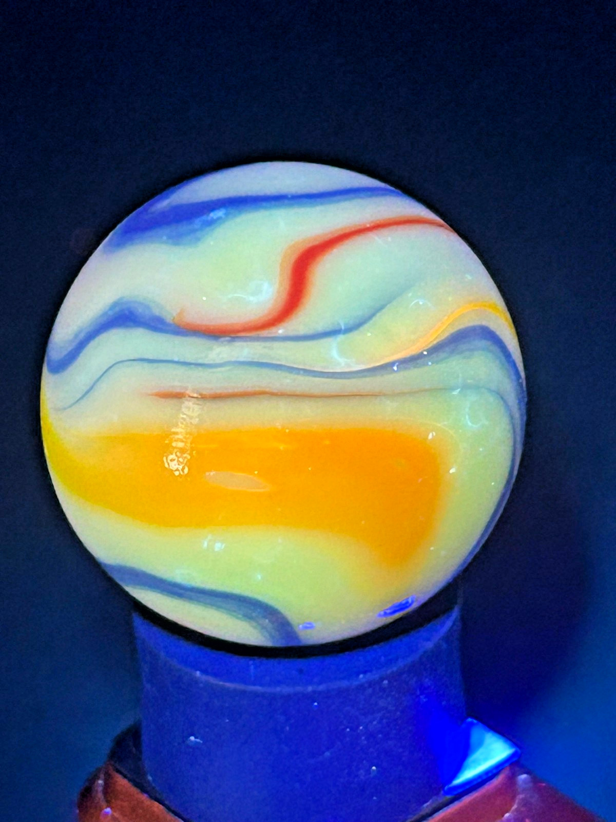 Christensen Agate CAC Swirl Marble Multi-Color Ribbons UV+ .96″ Sh24