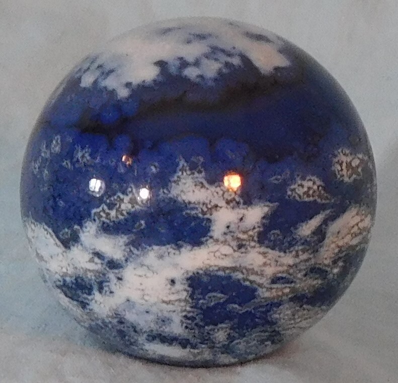 Andy Davis Contemporary Handmade Marble, 1 13/16″ Diameter, #9251Y