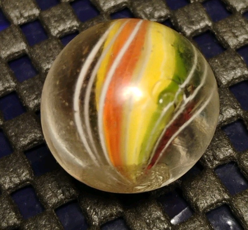 .78″ – ANTIQUE GERMAN MARBLES💥COLORFUL SOLID CORE NM-